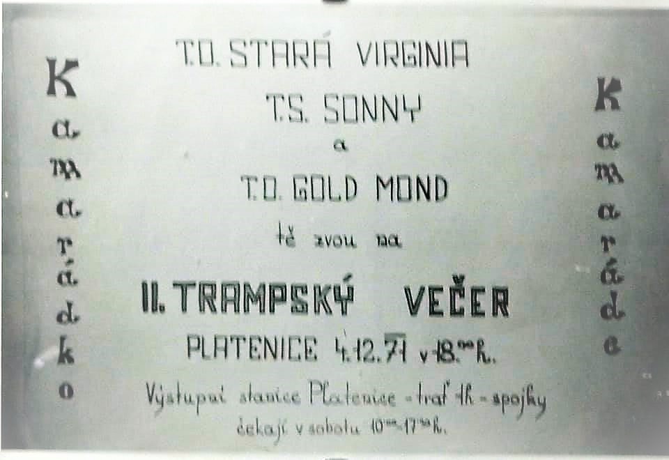 Zvadlo do Platenic u Moravan. Rok 1971.